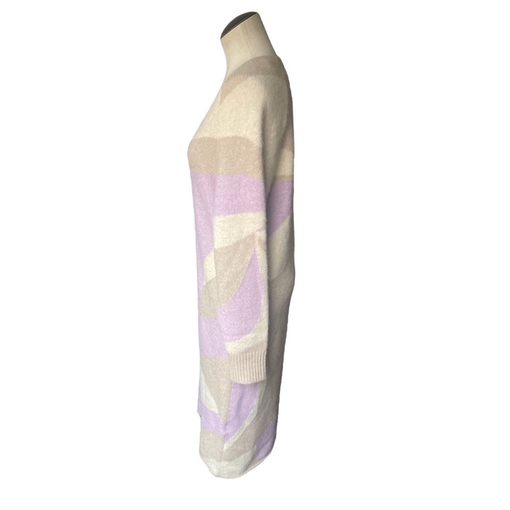 & Other Stories Intarsia Alpaca Wool Knit Midi Dress in Beige/Pink - Picture 7 of 10
